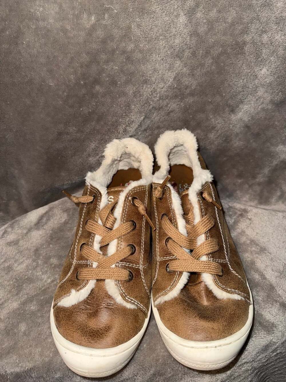 BOBS from Skechers Women's Faux Fur Lined Slip-On Sneakers